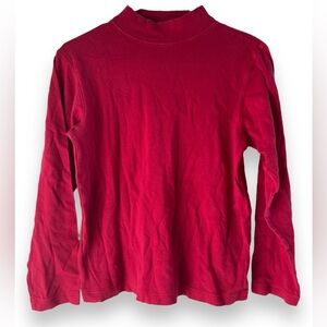 Vintage 90s PBJ Sport Mock Neck Long Sleeve Women’s Medium Super Soft Red